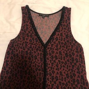 Leopard Sanctuary No Sleeve Blouse